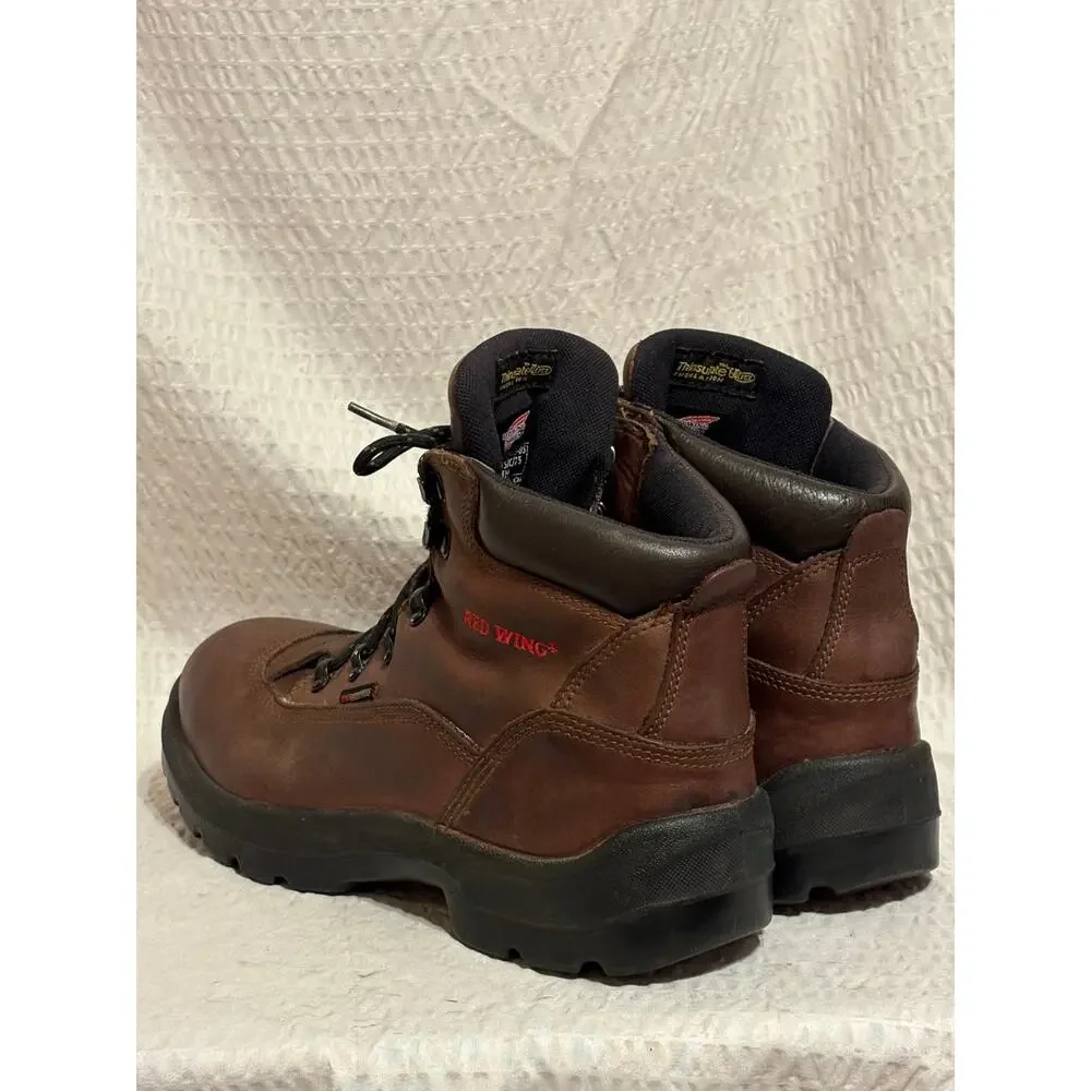 Red Wing 2246 Insulated Waterproof Steel Toe Safety Boots Brown Leather Mens 11D